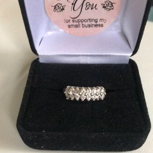 🔥Sterling Silver White Topaz Ring